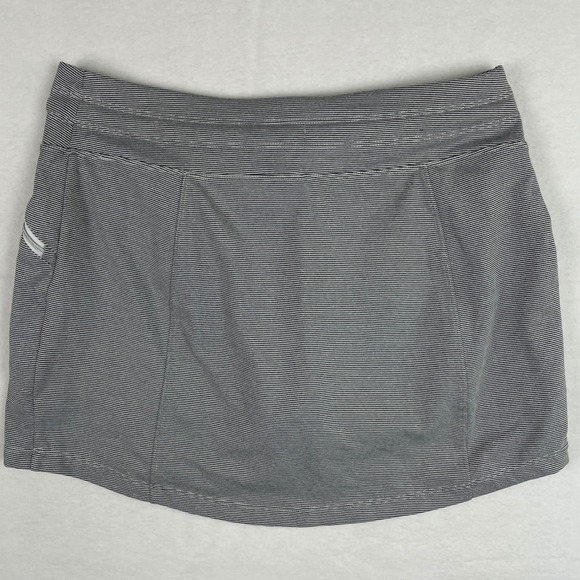 Kyodan Women's Athletic Skort Striped Drawstring Pockets Activewear M - Picture 3 of 4